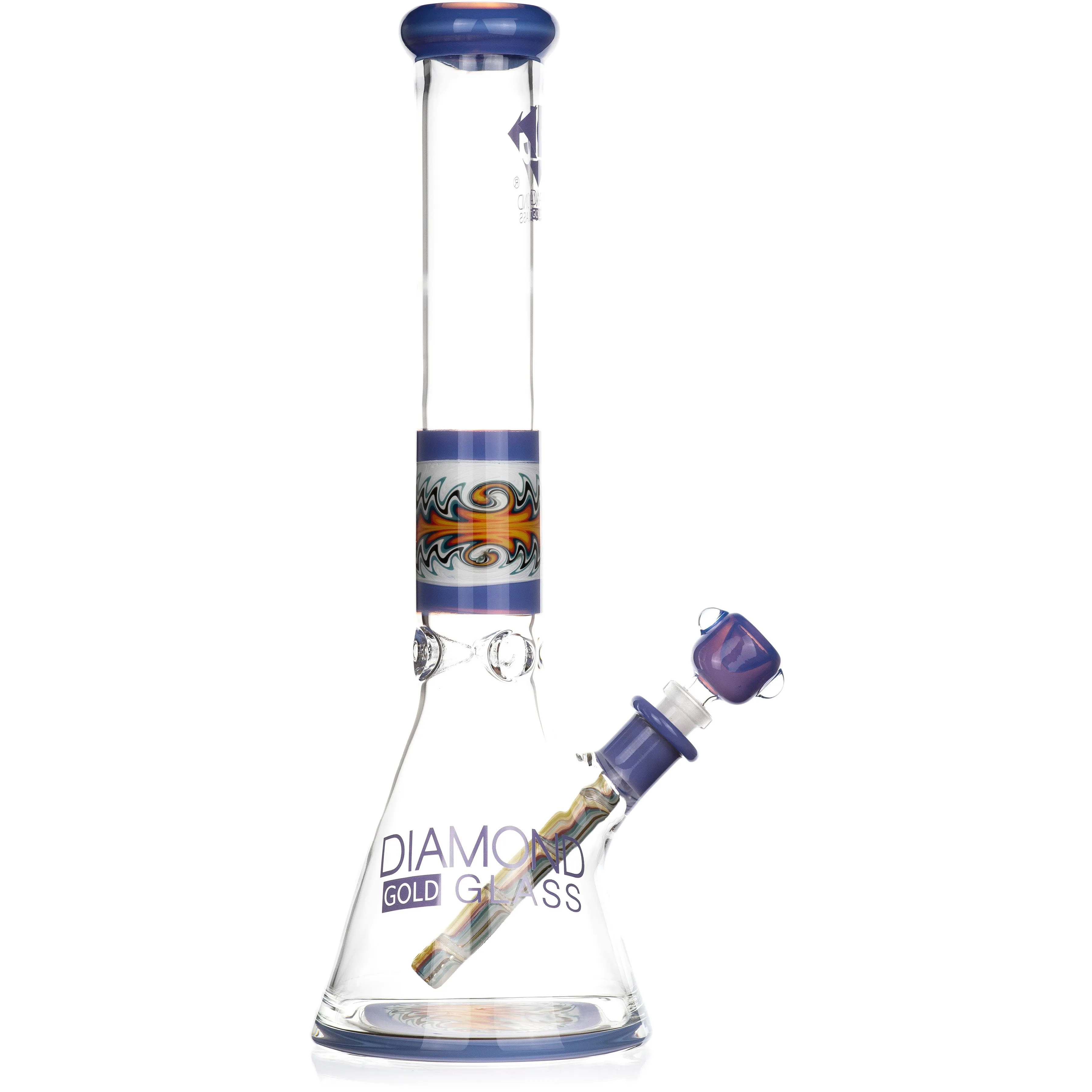 16 Wig Wag Reversal Heady Bong, by Diamond Glass