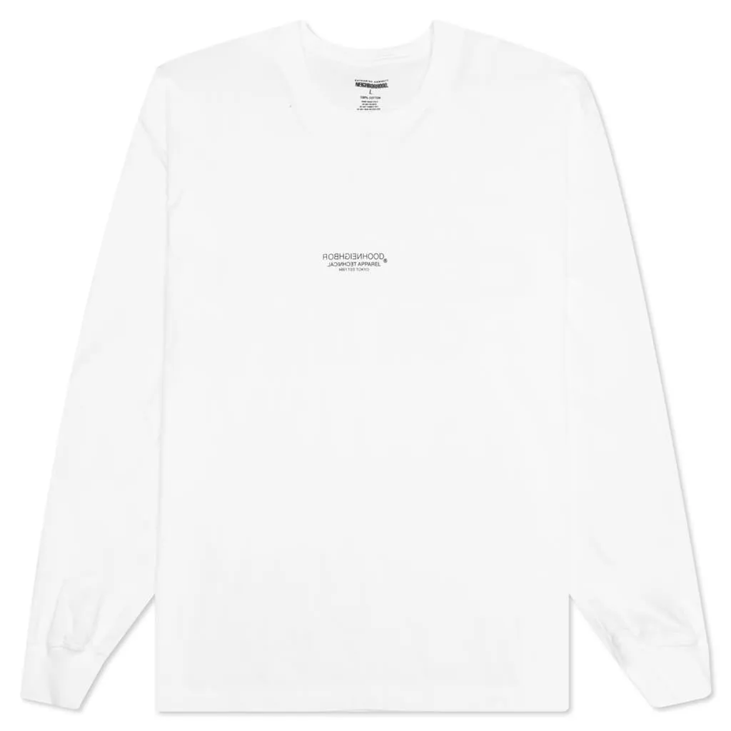 2 CO L/S Tee - White