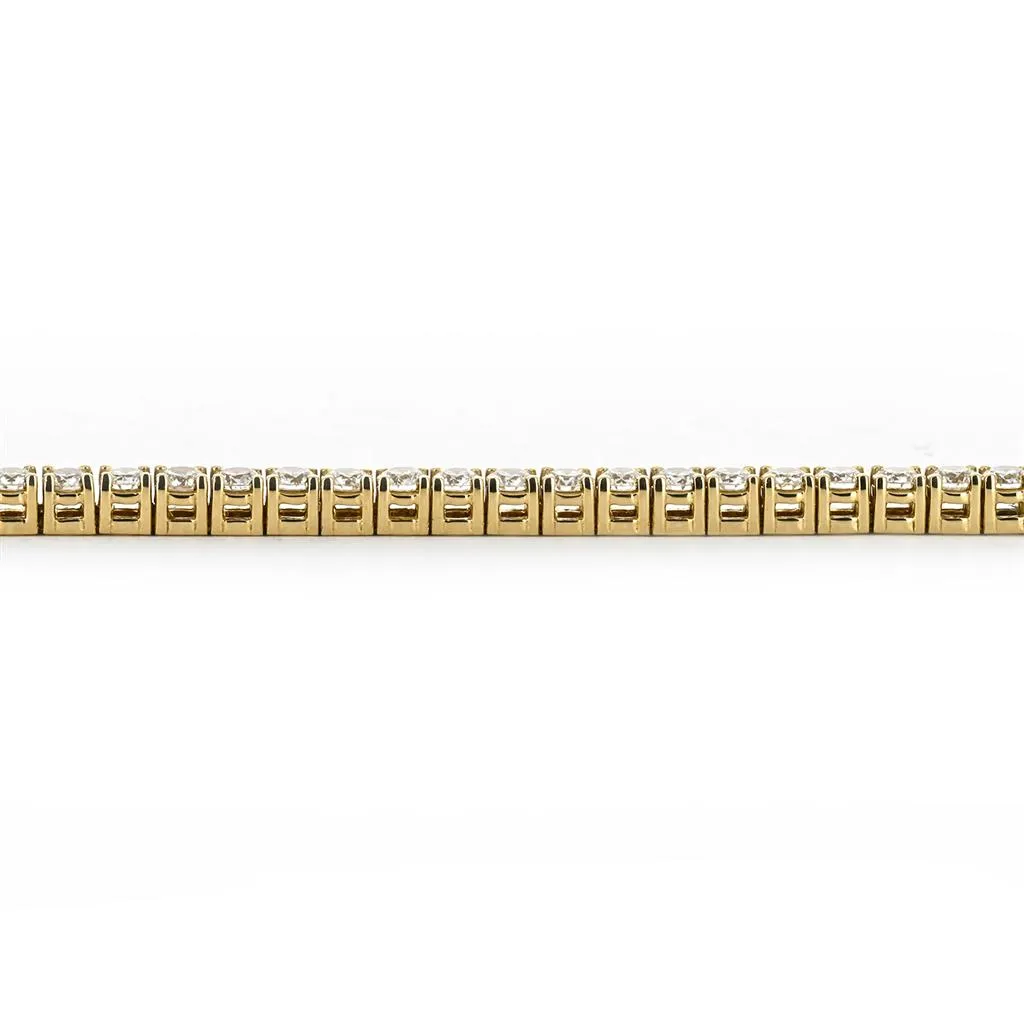 4.00ctw Round Diamond Tennis Bracelet - Yellow Gold