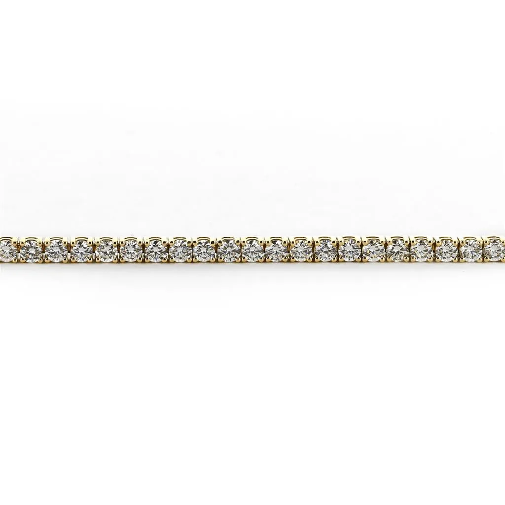 4.00ctw Round Diamond Tennis Bracelet - Yellow Gold