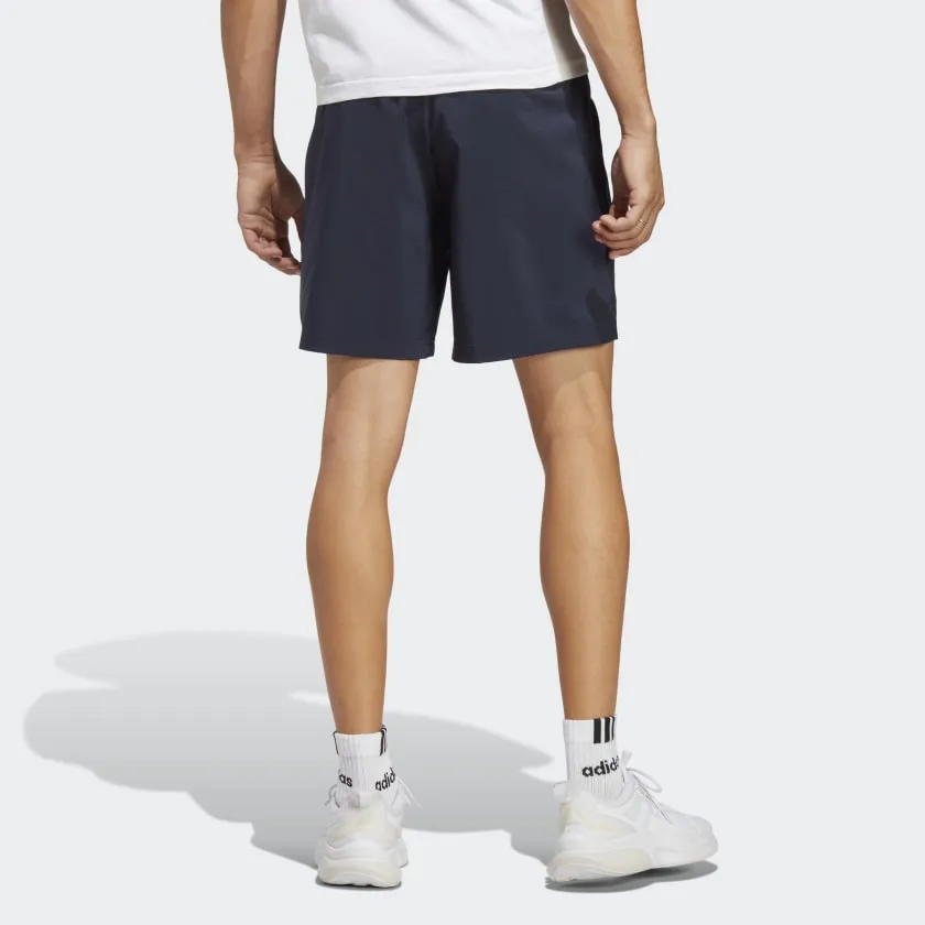 ADIDAS MEN'S AEROREADY ESSENTIALS CHELSEA LINEAR LOGO NAVY SHORTS