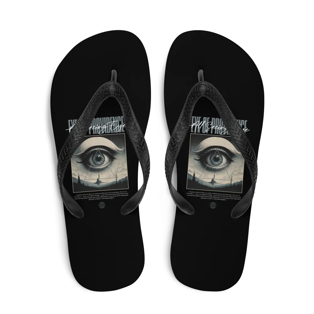 All Seeing Eye Flip Flops