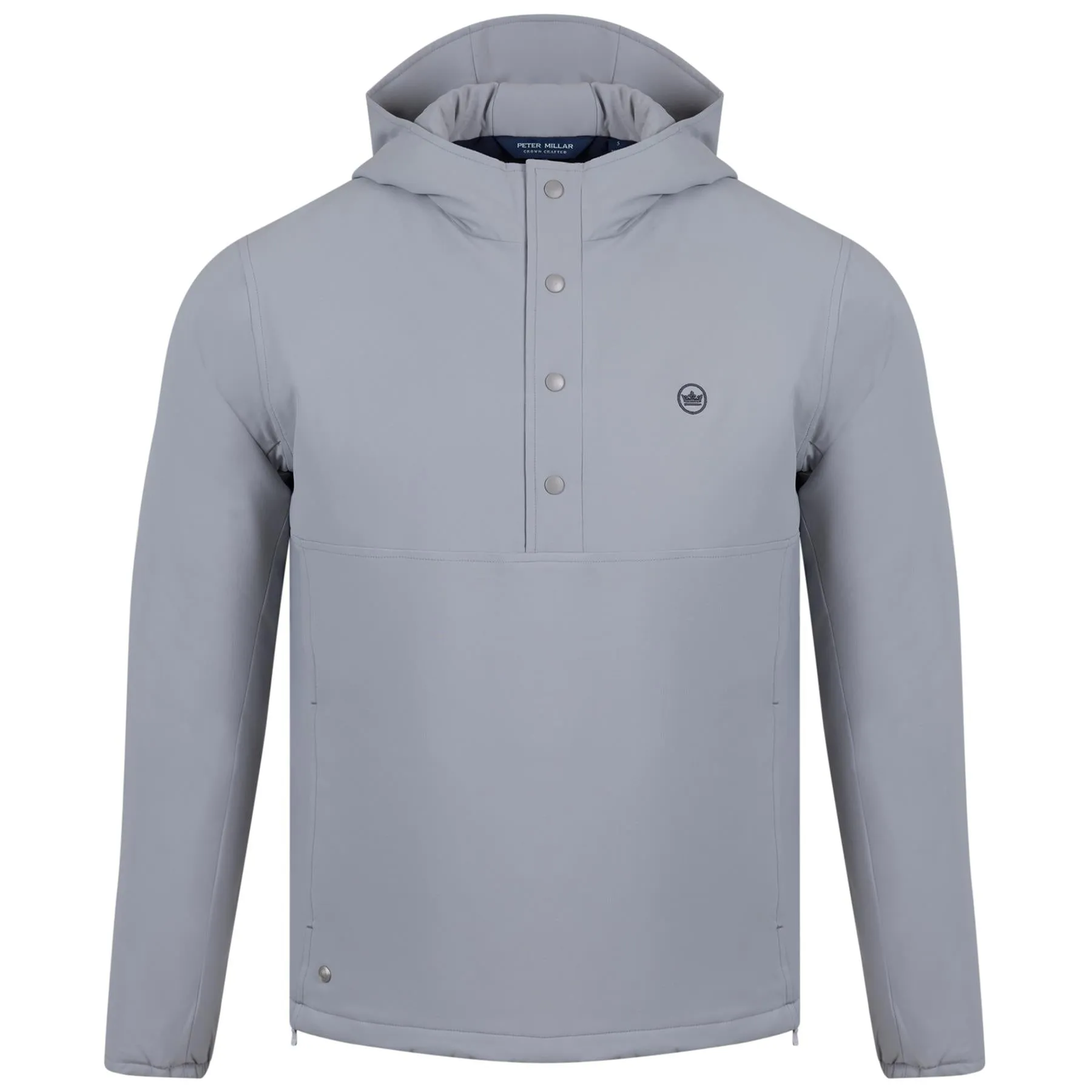 Approach Insulated Half-Snap Hoodie Gale Grey - AW23