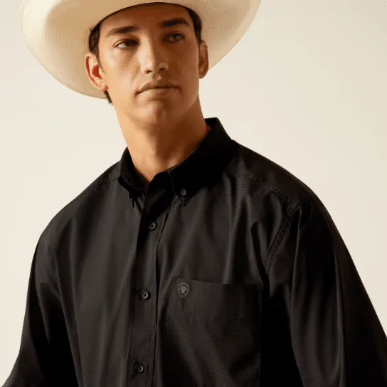 Ariat Men's Black 360 Air Flow Long Sleeve Western Shirt 10048567