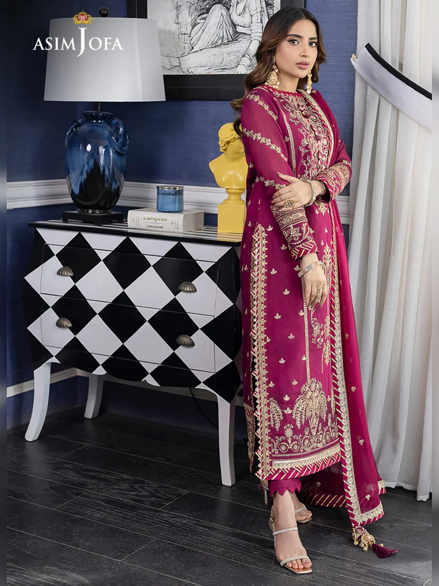 Asim Jofa "Jhil Mil" Luxury Ready-to-Wear Suit (AJJM-02)