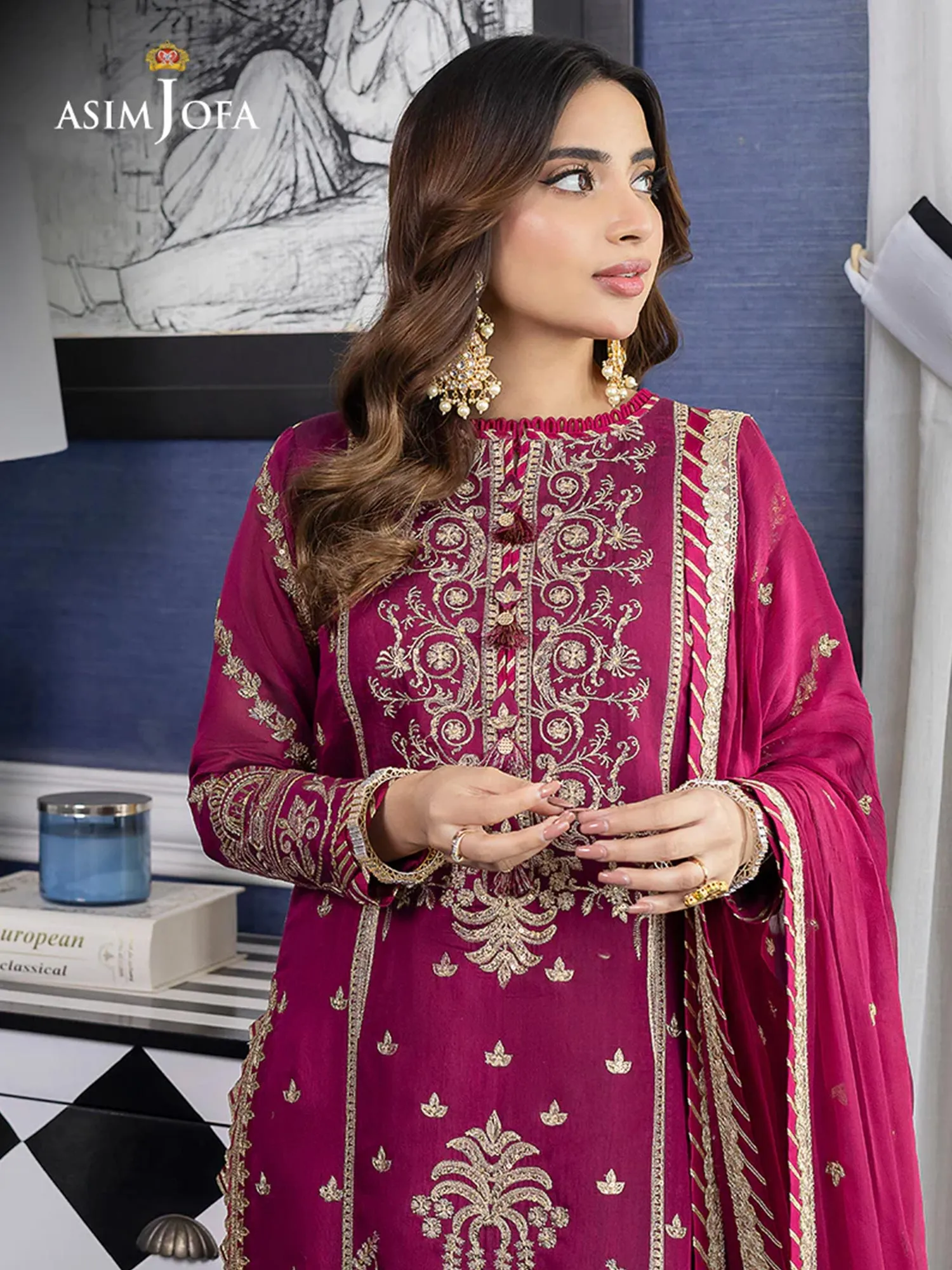 Asim Jofa "Jhil Mil" Luxury Ready-to-Wear Suit (AJJM-02)