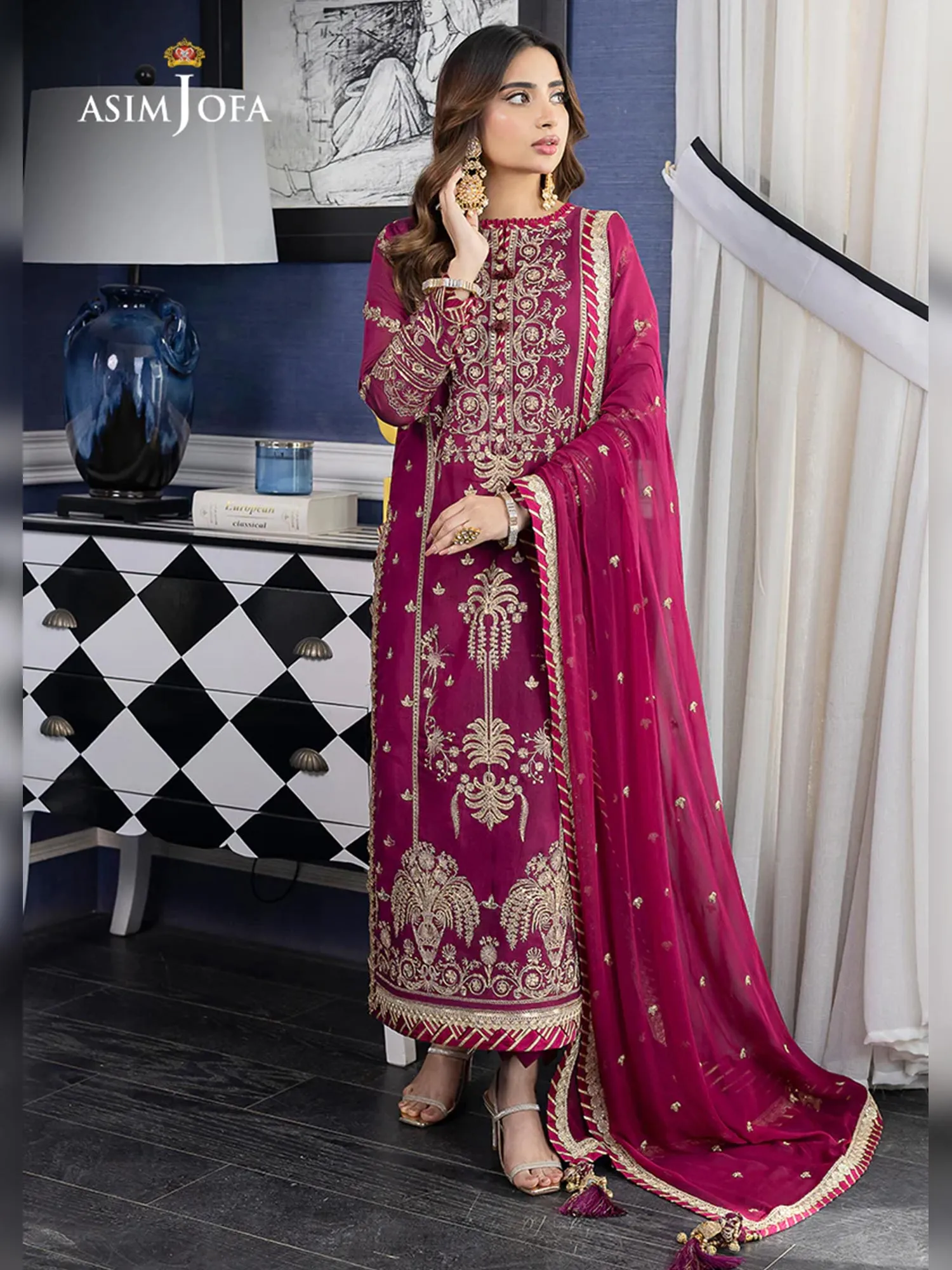 Asim Jofa "Jhil Mil" Luxury Ready-to-Wear Suit (AJJM-02)