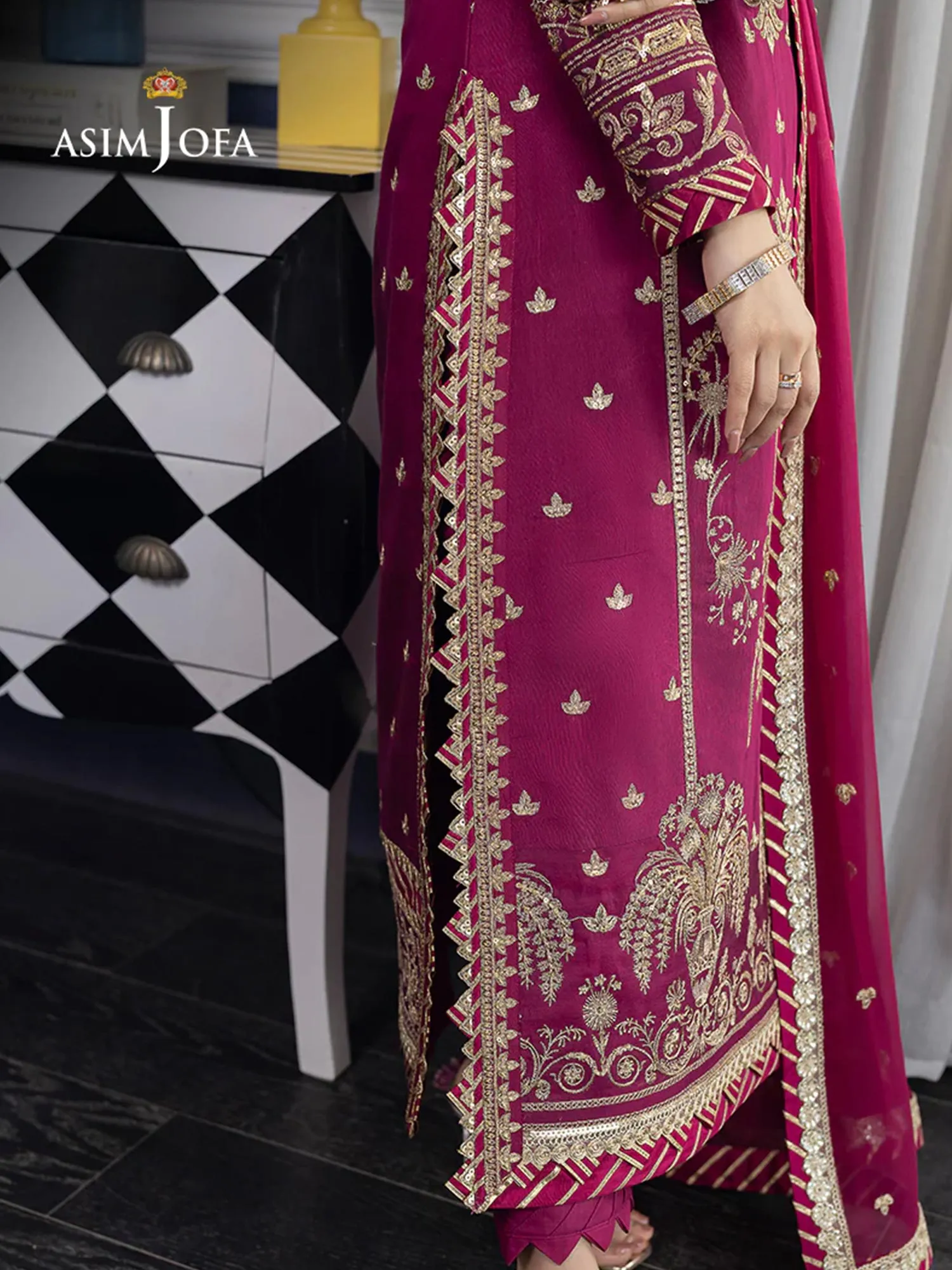 Asim Jofa "Jhil Mil" Luxury Ready-to-Wear Suit (AJJM-02)