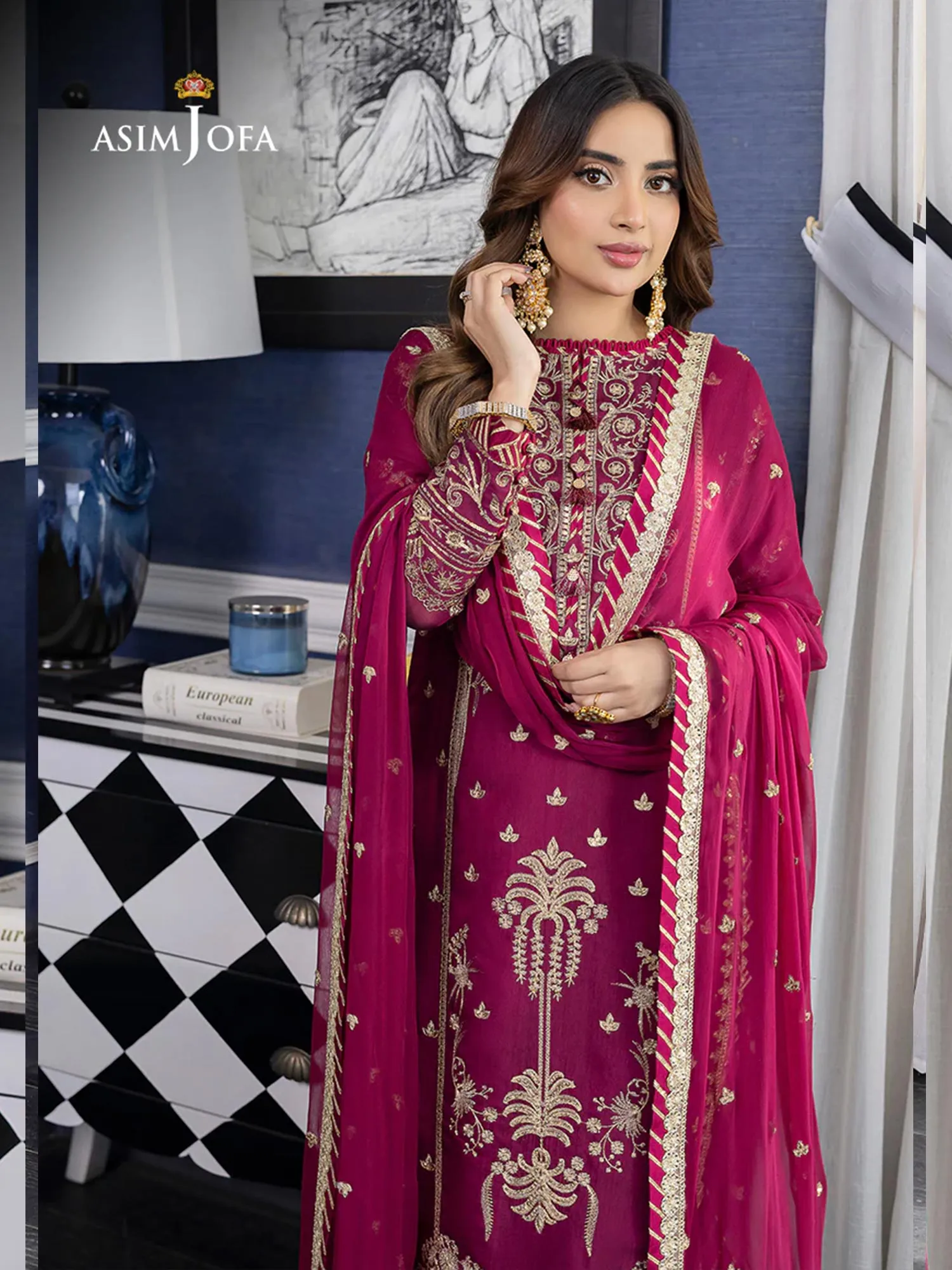 Asim Jofa "Jhil Mil" Luxury Ready-to-Wear Suit (AJJM-02)