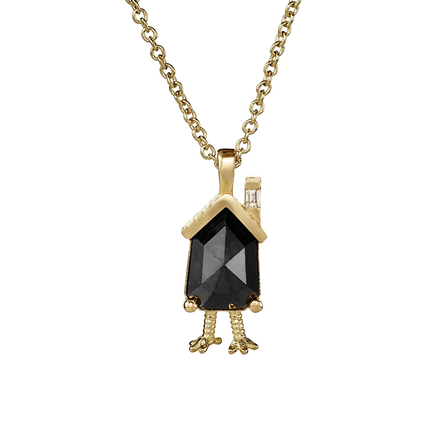 Baba Yaga Bullet Rose Cut Diamond Necklace