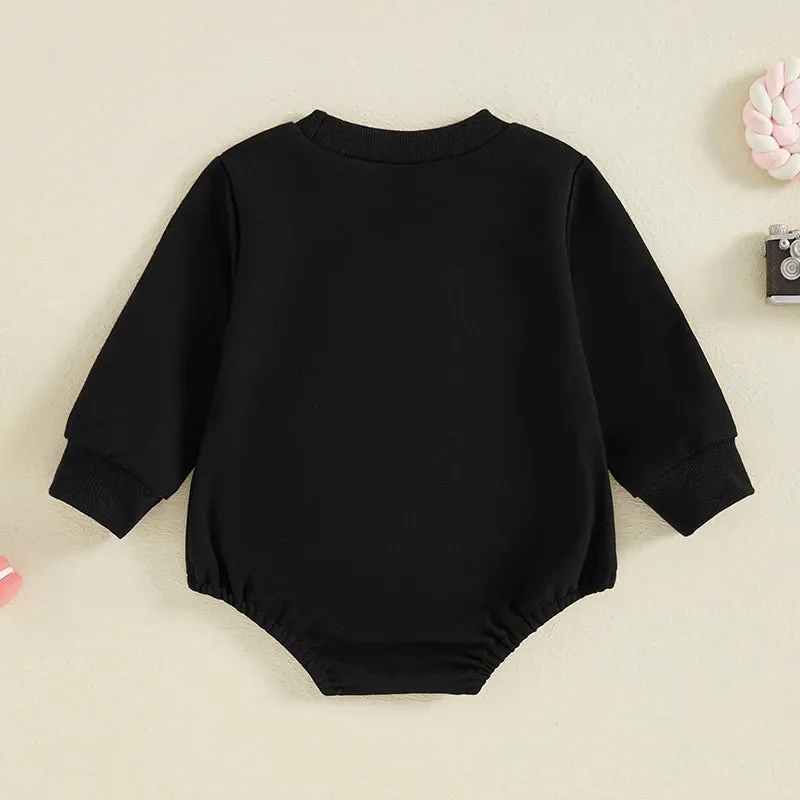 BABY BOO Black Long-Sleeve Onesie