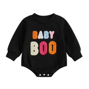 BABY BOO Black Long-Sleeve Onesie