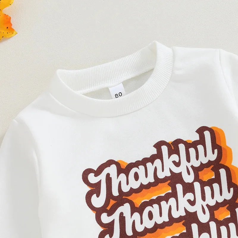 Baby/Toddler Kids (to 3T) Thanksgiving Sweatshirt - Thankful