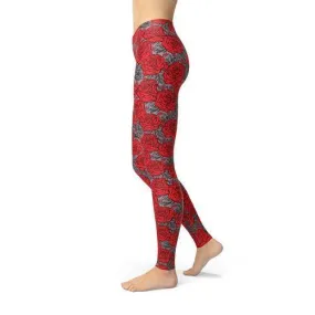 Beverly Drawn Roses Leggings