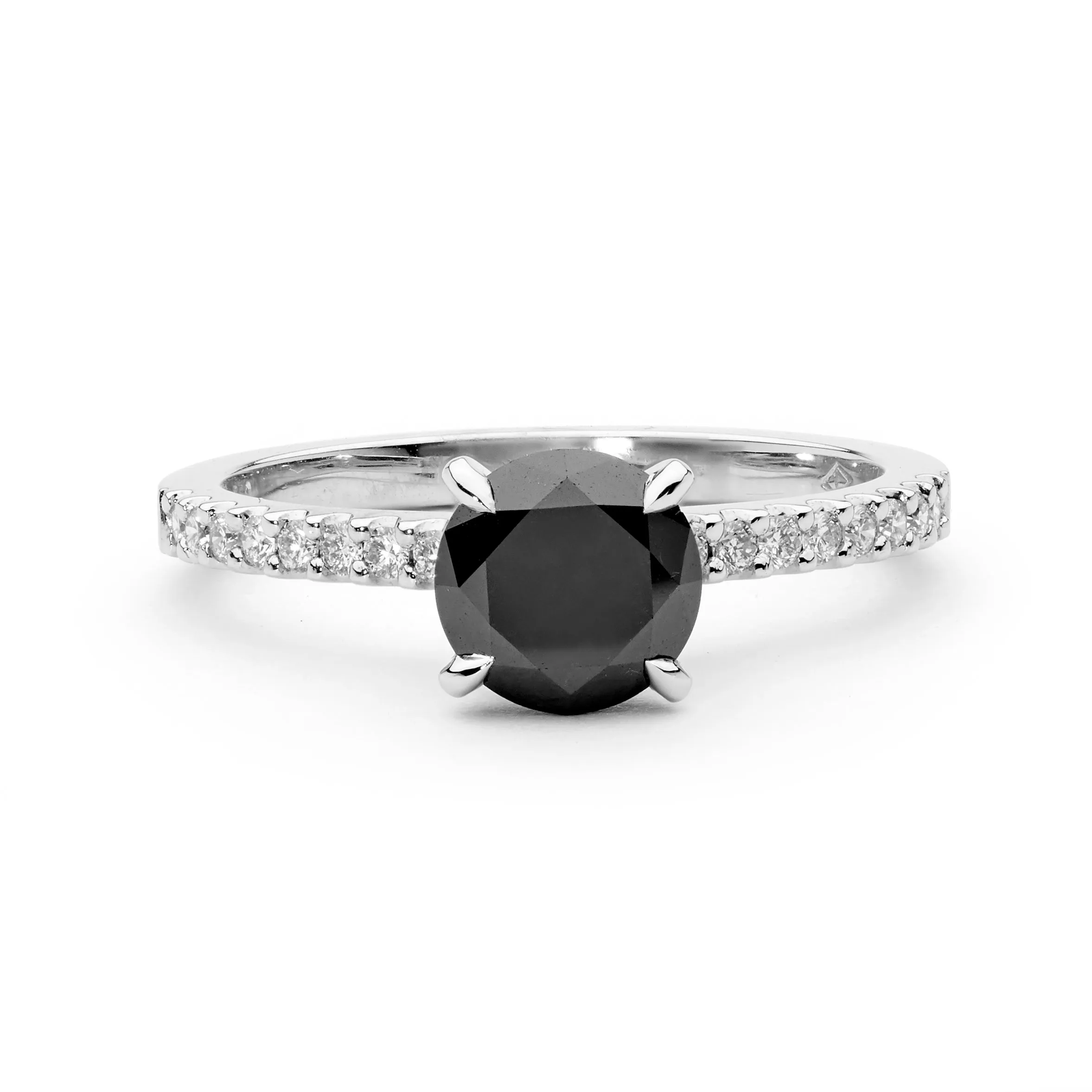 Black and White Diamond Ring