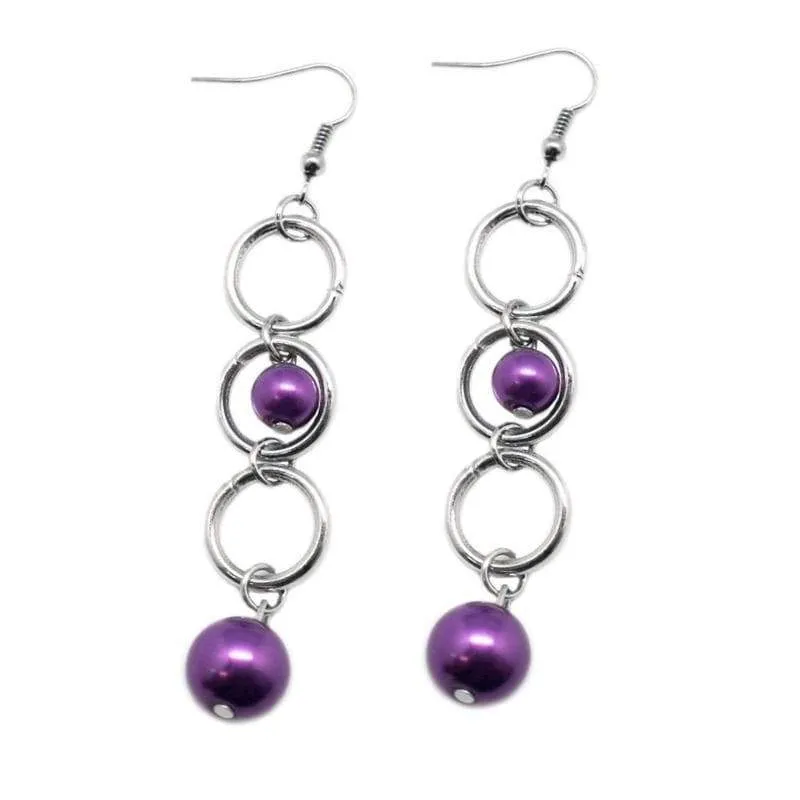 Blast Off Purple Earrings