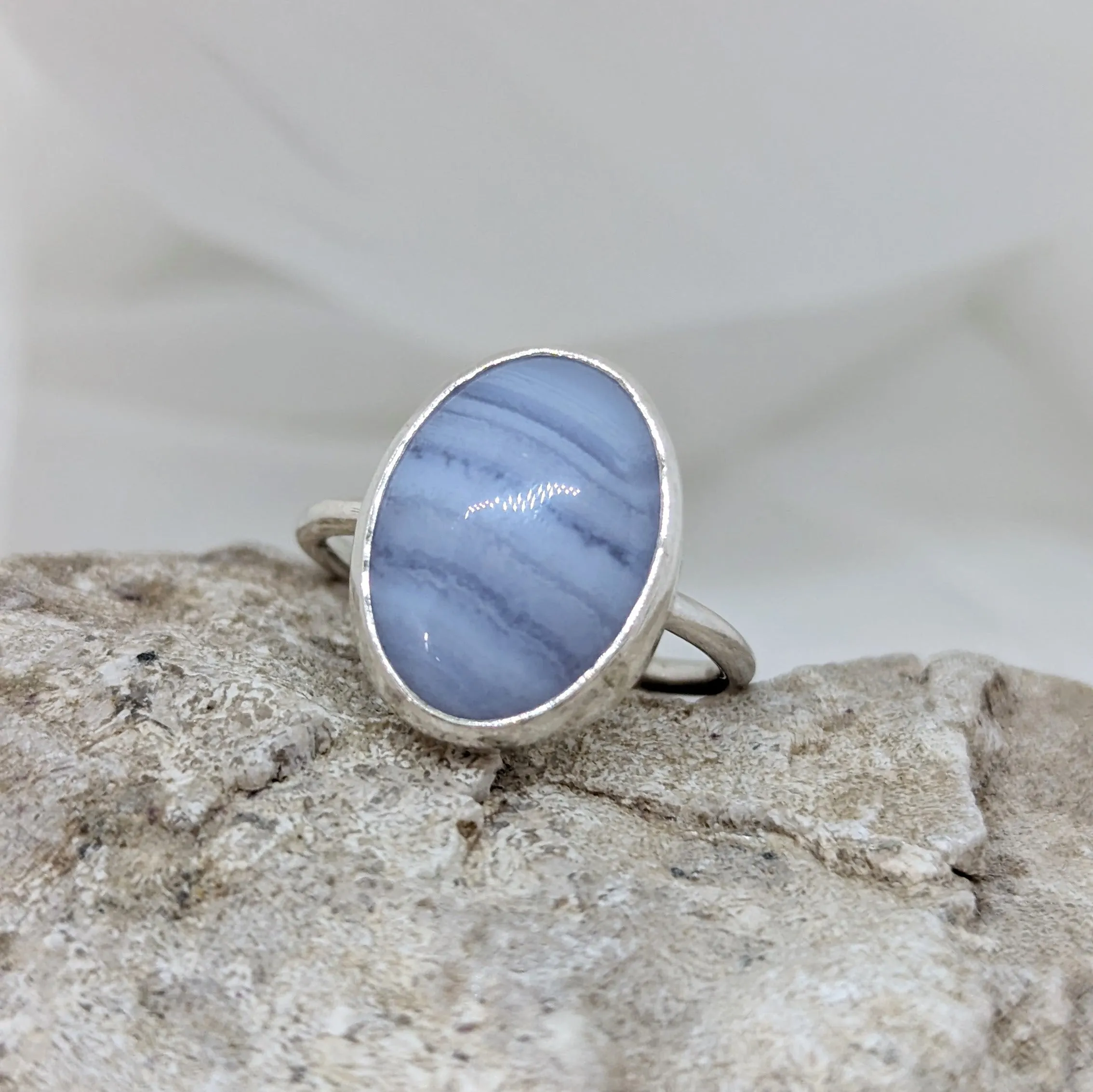 Blue Lace Agate Ring