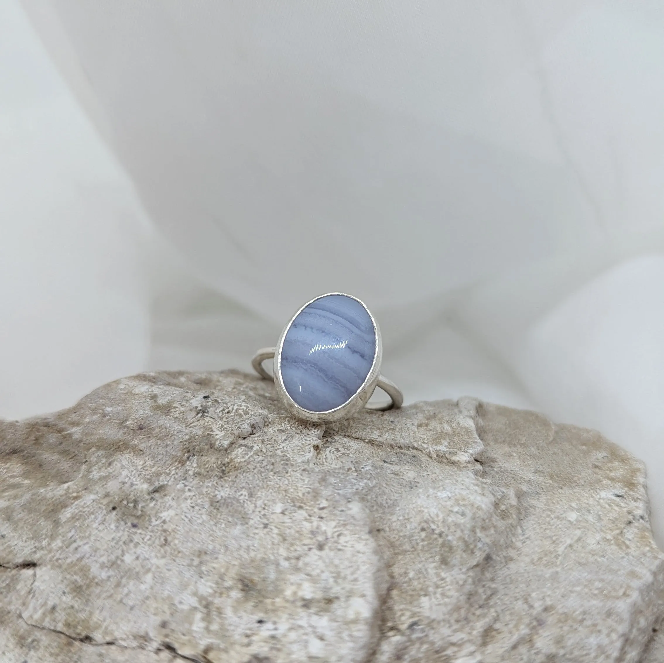 Blue Lace Agate Ring