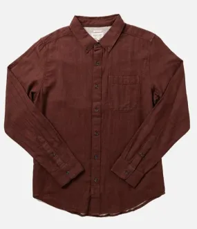 Bridge & Burn - Sutton Burgundy Doublecloth Shirt