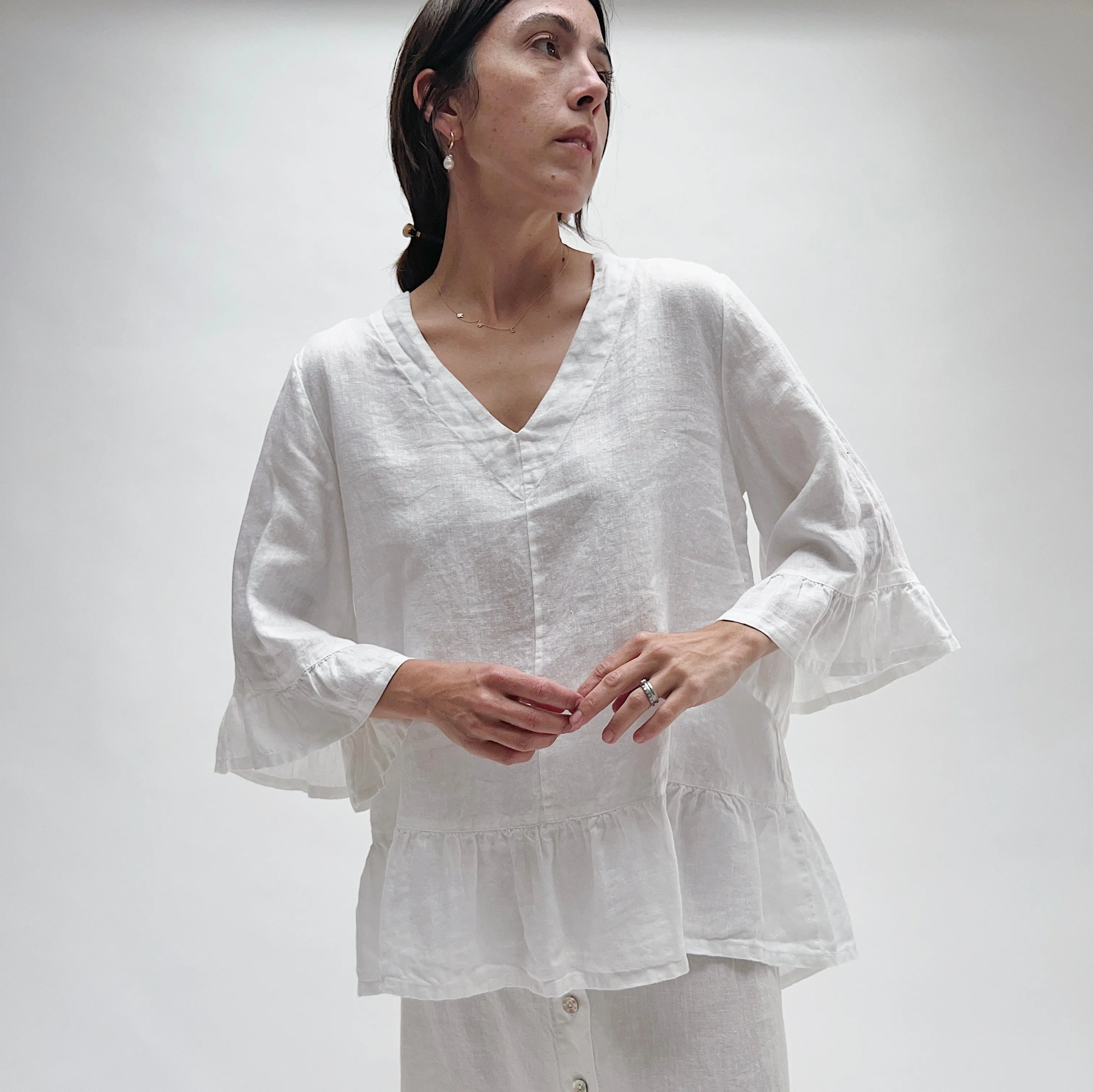 Bryn Walker | Linen Layla Tunic in White