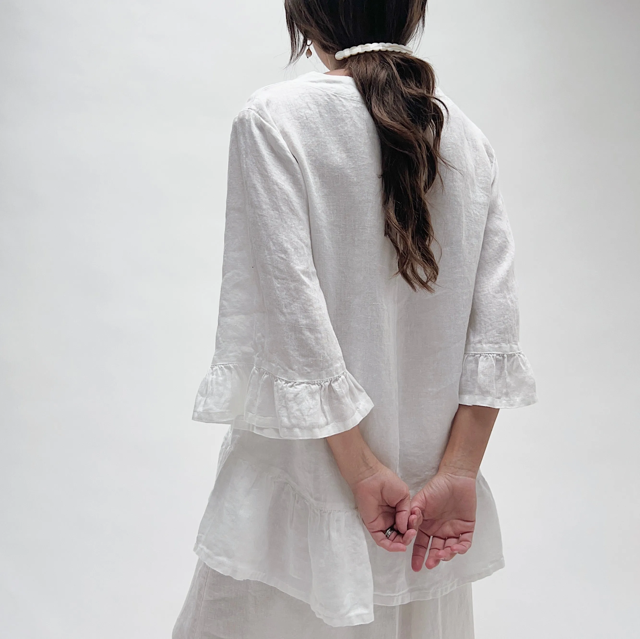 Bryn Walker | Linen Layla Tunic in White