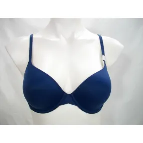 Calvin Klein Perfectly F3837 Fit Full Coverage T-Shirt Underwire Bra 34A Dark Blue NWT