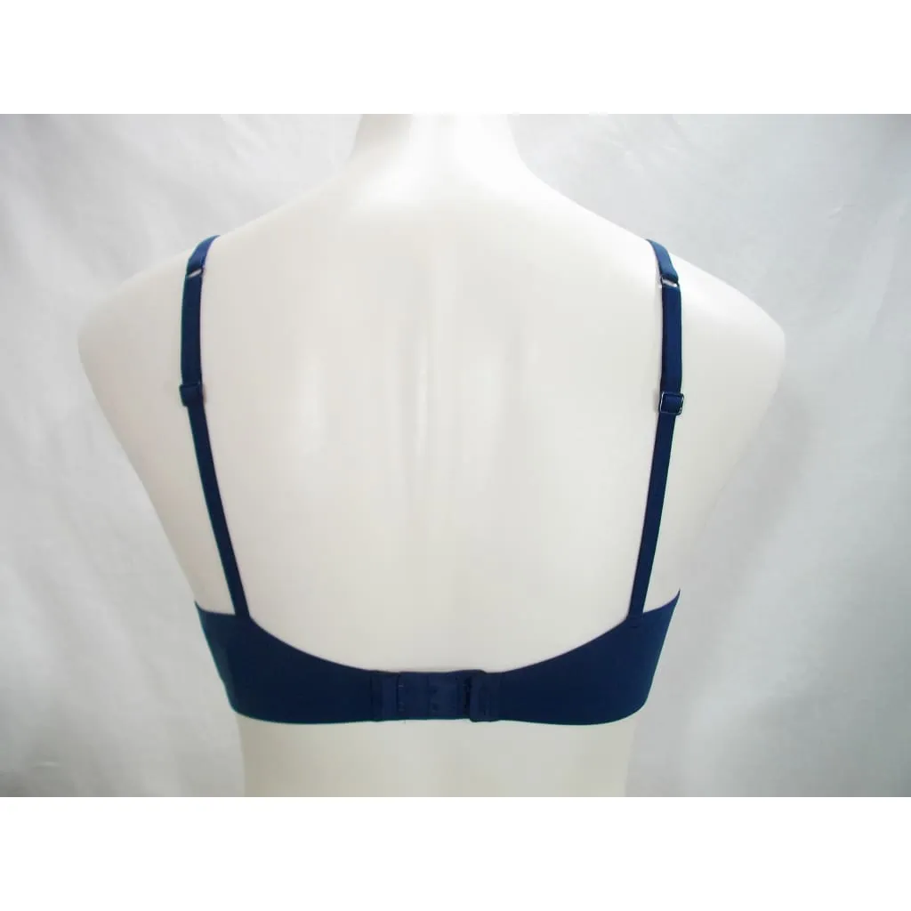 Calvin Klein Perfectly F3837 Fit Full Coverage T-Shirt Underwire Bra 34A Dark Blue NWT