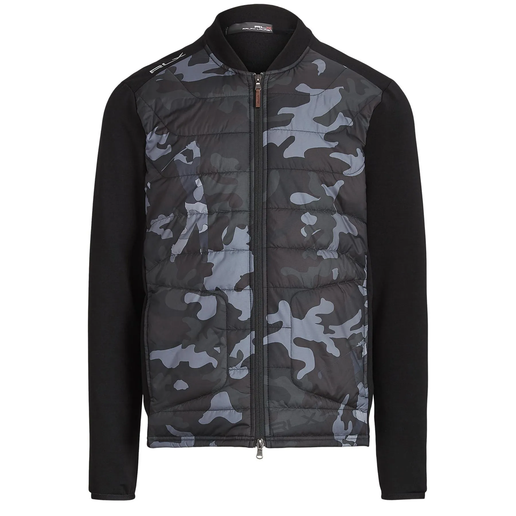 Camo Ripstop-Panel Terry Jacket Polo Black/Camo Driver - AW22