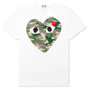 Camouflage Heart T-Shirt - White