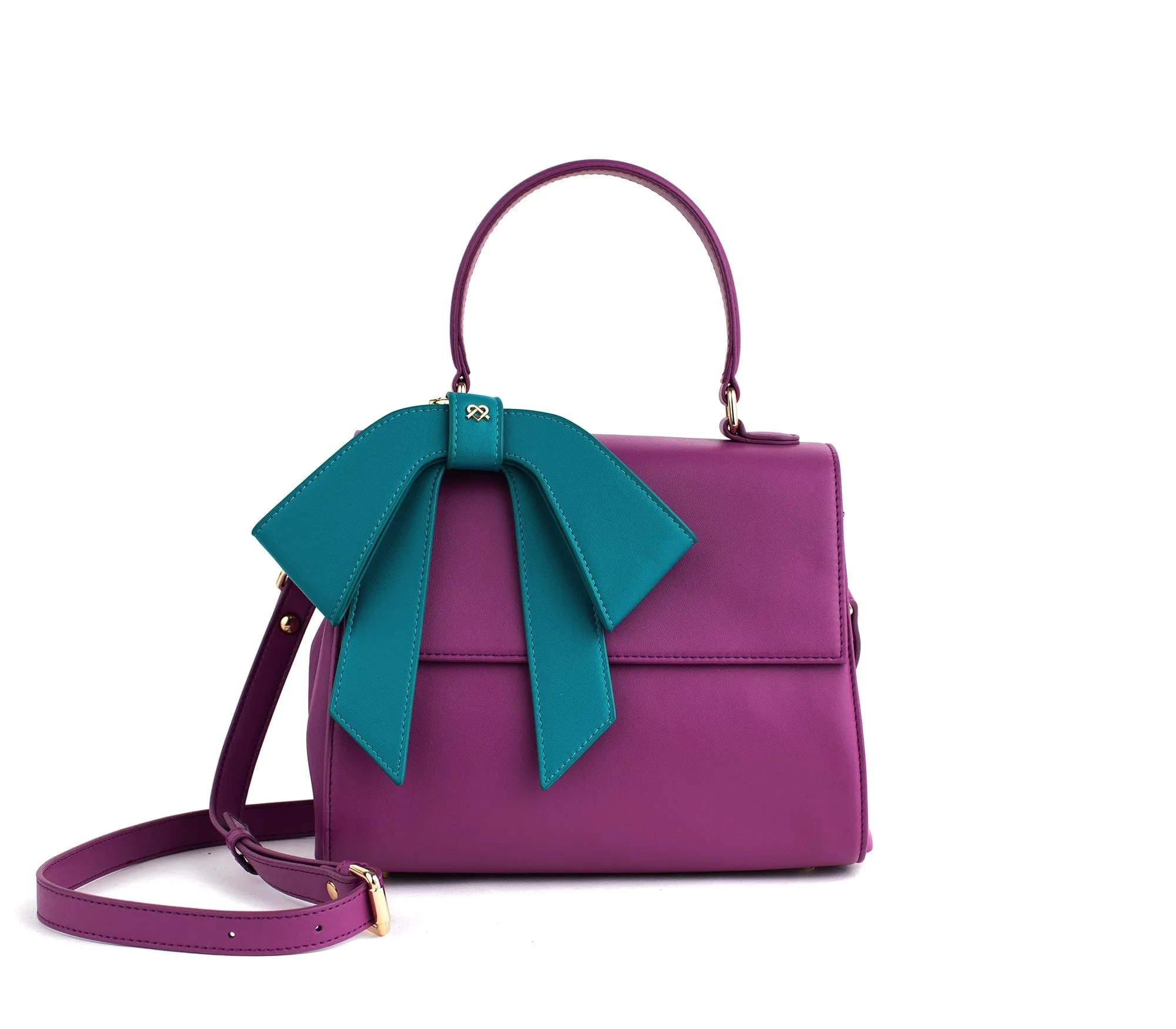 Cottontail Vegan Leather Handbag | Purple