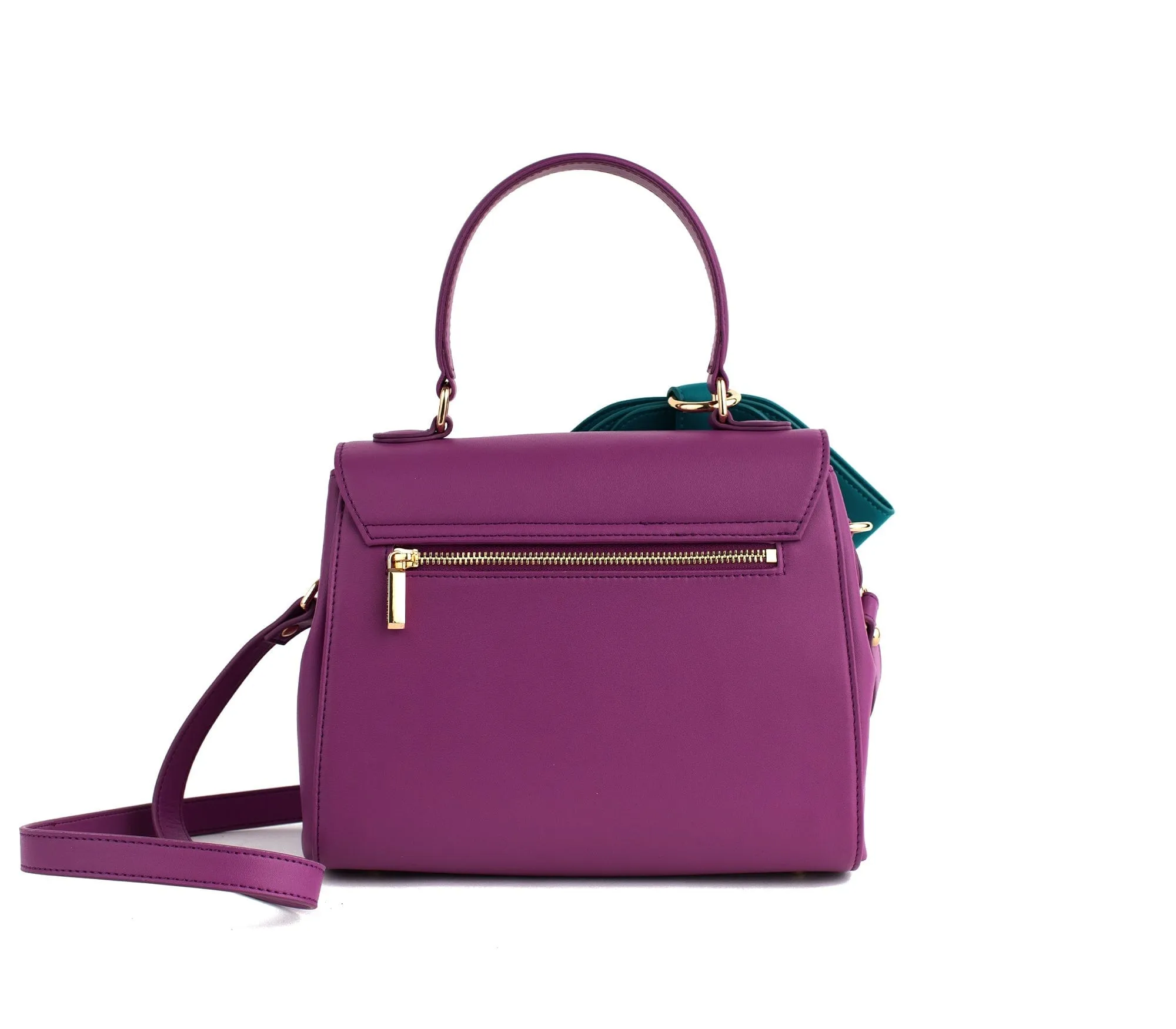 Cottontail Vegan Leather Handbag | Purple