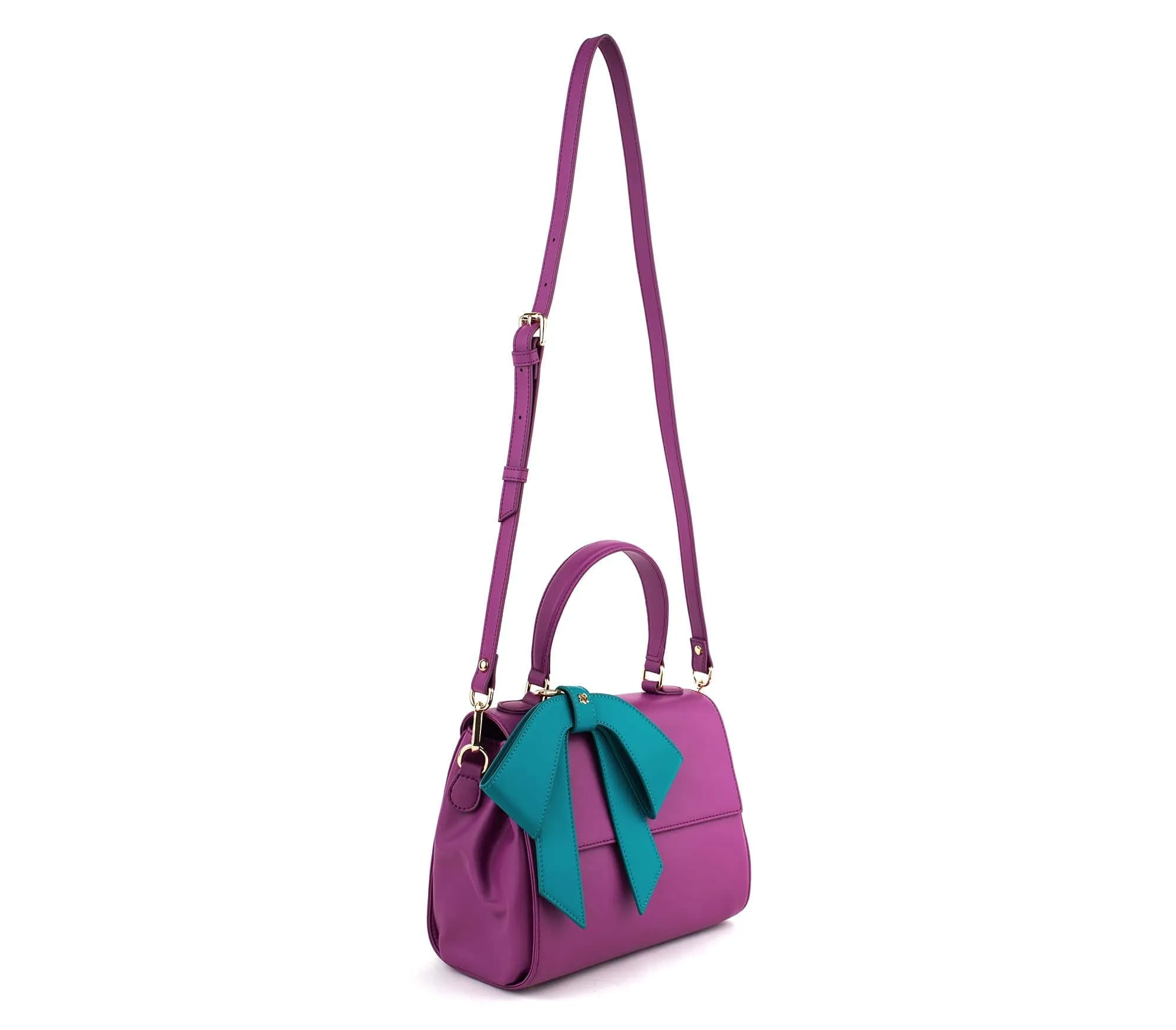 Cottontail Vegan Leather Handbag | Purple