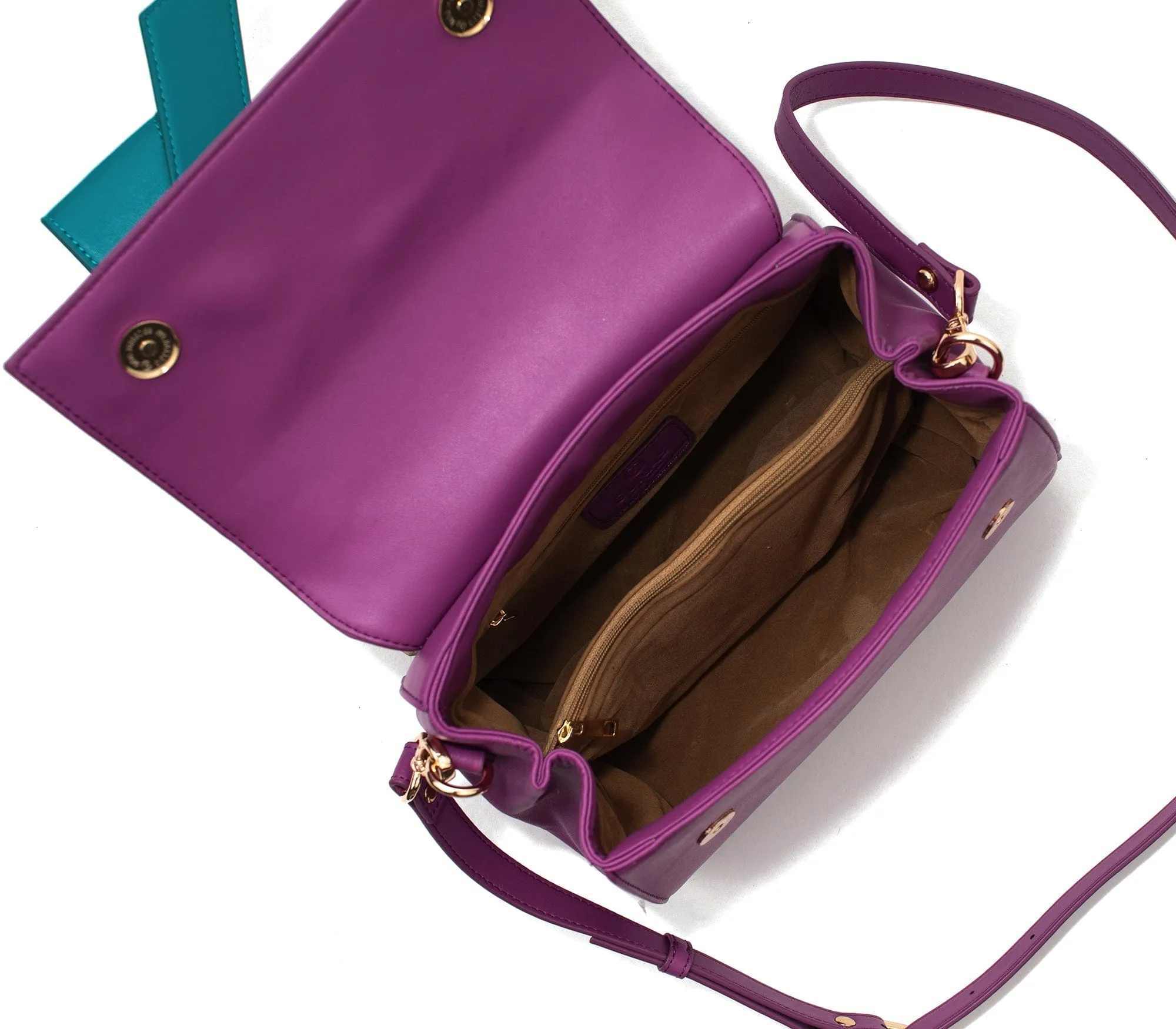 Cottontail Vegan Leather Handbag | Purple