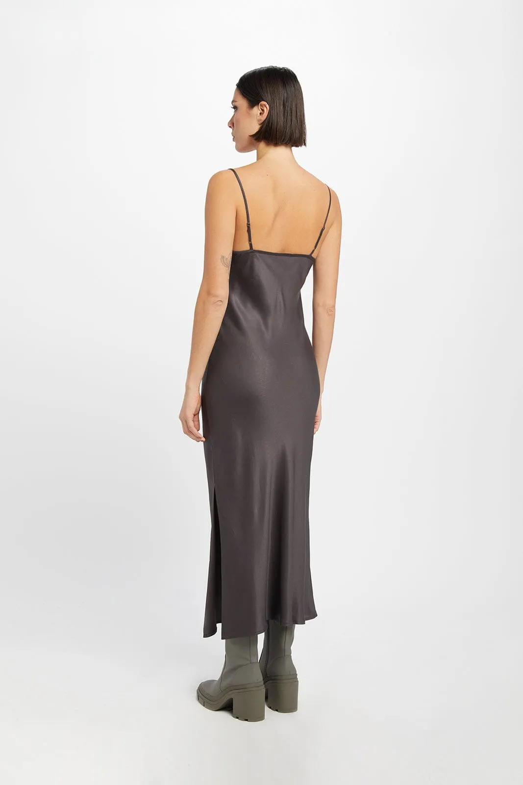 Cowl Neck TENCEL Modal Vegan Midi Dress | Mulch