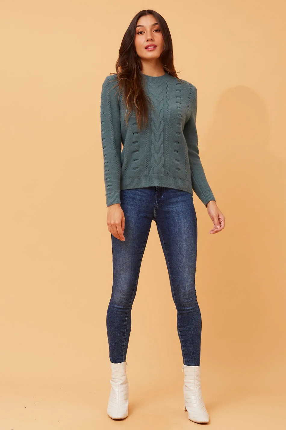 ELERI CABLE KNIT JUMPER