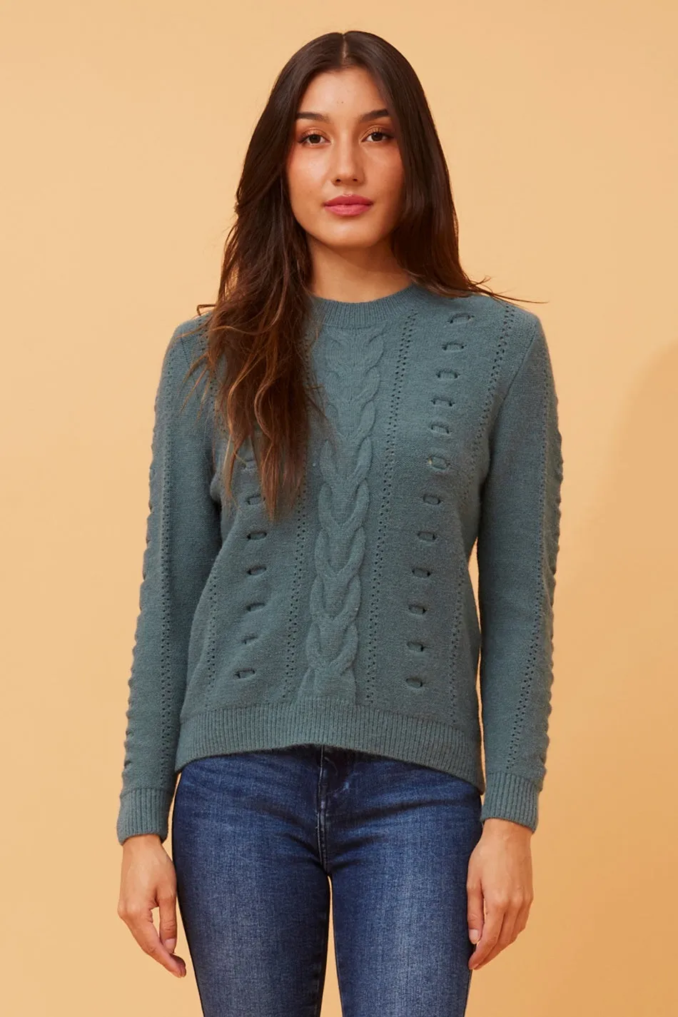 ELERI CABLE KNIT JUMPER