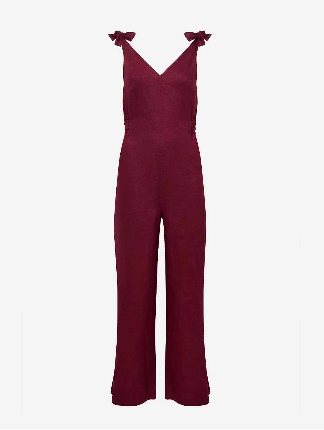 Floss Women's Linen Jumpsuit | Berry