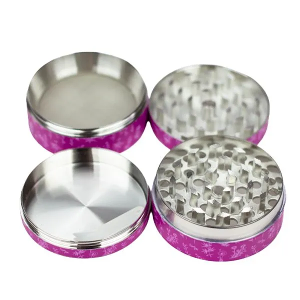 Flower Stampede 4-Layer Pink Grinder