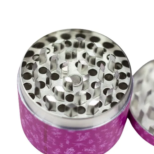 Flower Stampede 4-Layer Pink Grinder