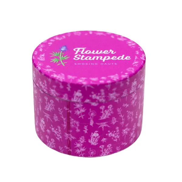 Flower Stampede 4-Layer Pink Grinder