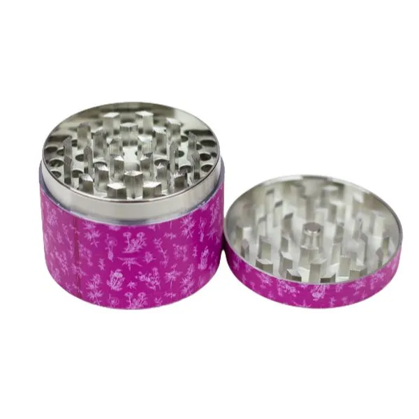 Flower Stampede 4-Layer Pink Grinder