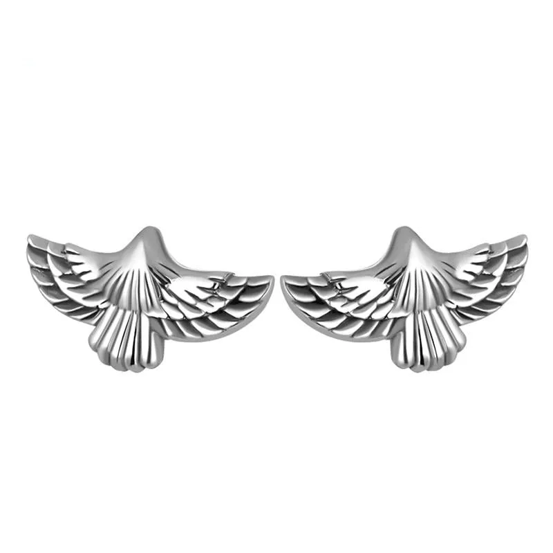 Flying Eagle 925 Sterling Silver Retro Trendy Stud Earring