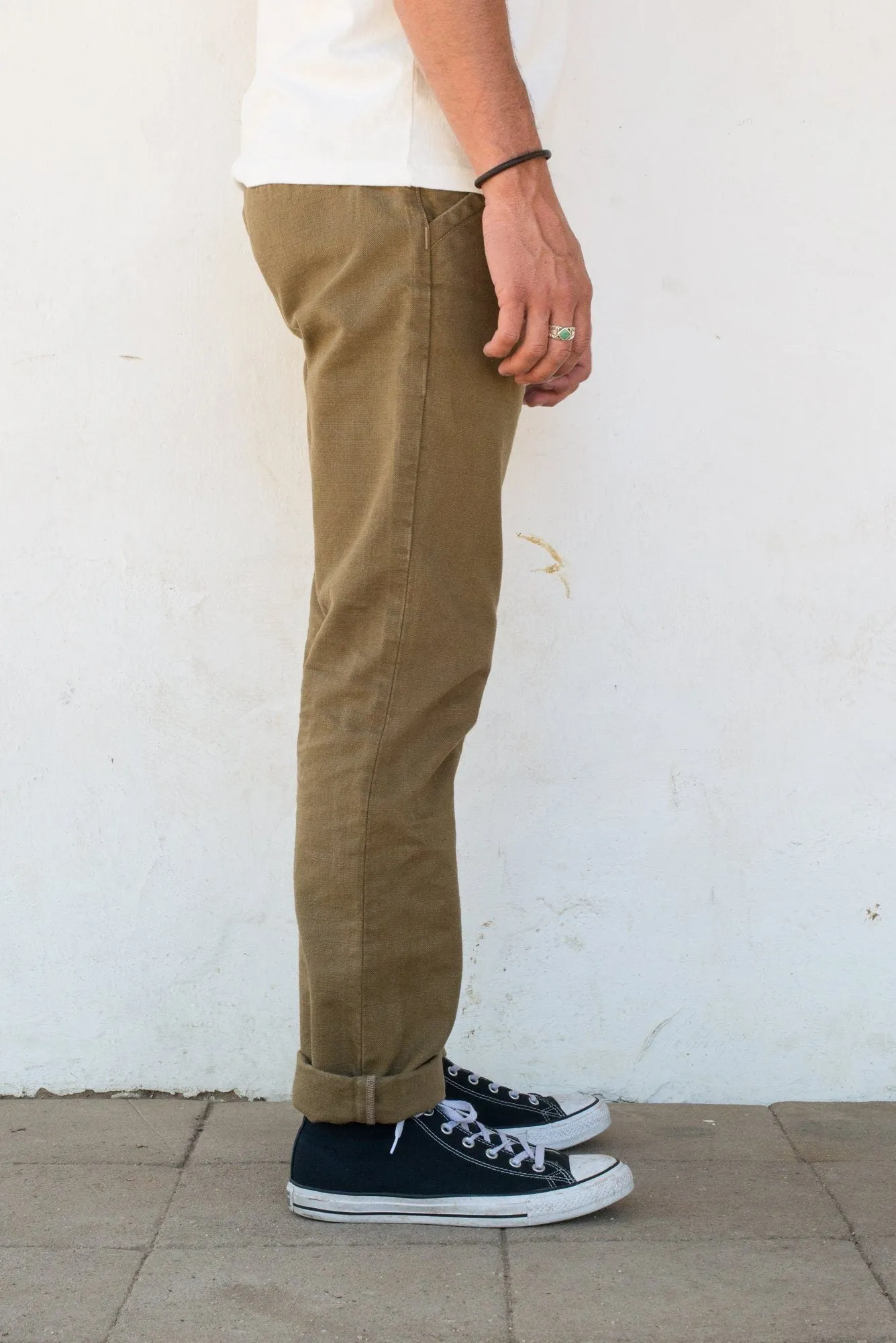 Freenote Cloth - Workers Chino Slim Fit 14oz Slub Tan