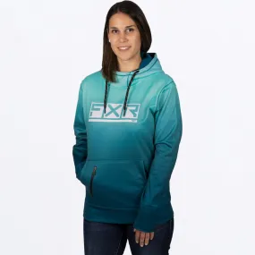 FXR Women's Podium Tech Pullover Fleece Mint Fade