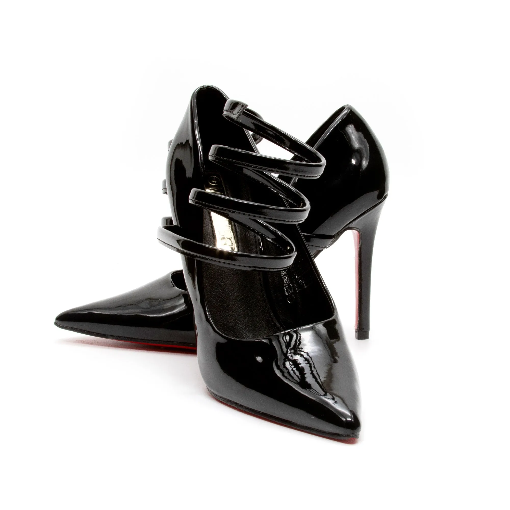 Glossy Pointed Toe High Heel