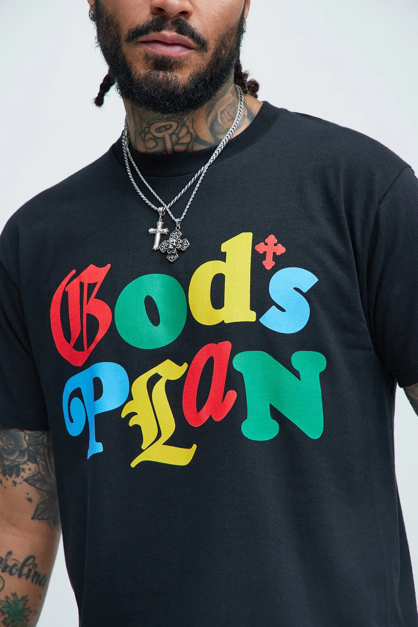 God's Plan Short Sleeve Tee - Black