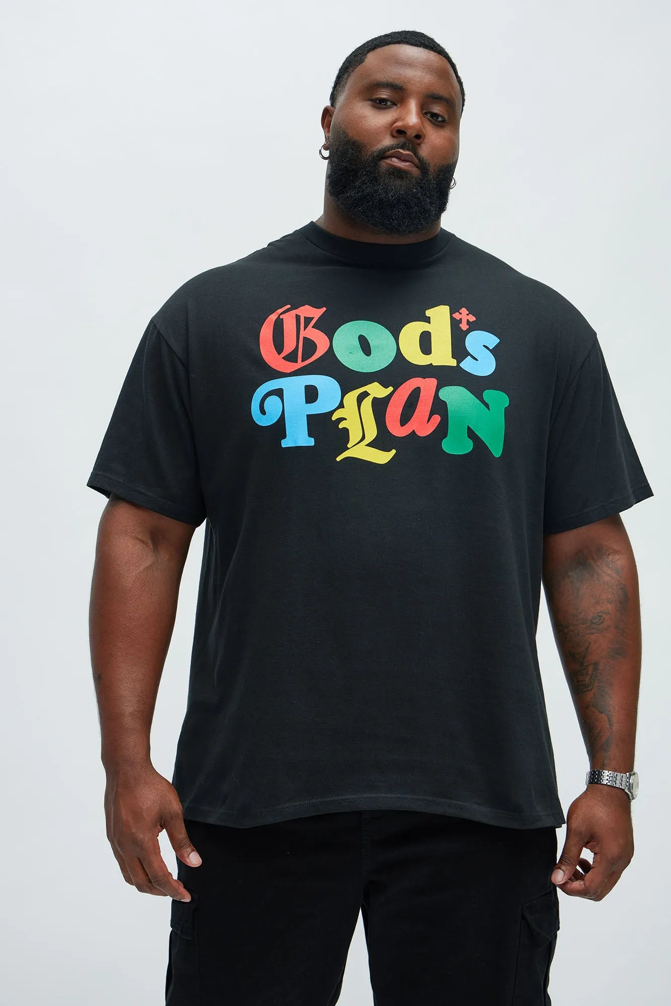 God's Plan Short Sleeve Tee - Black