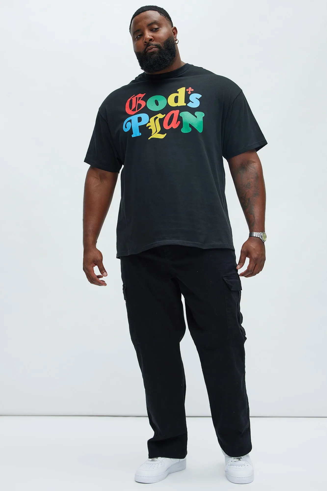 God's Plan Short Sleeve Tee - Black