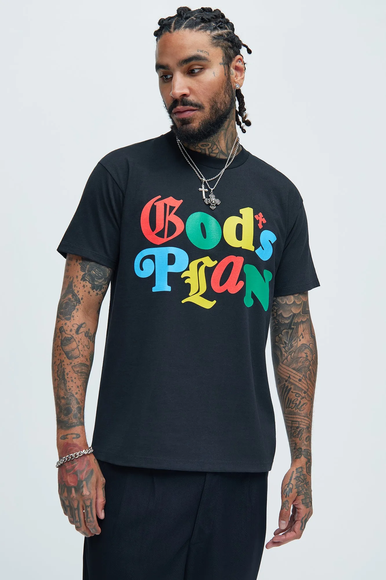 God's Plan Short Sleeve Tee - Black