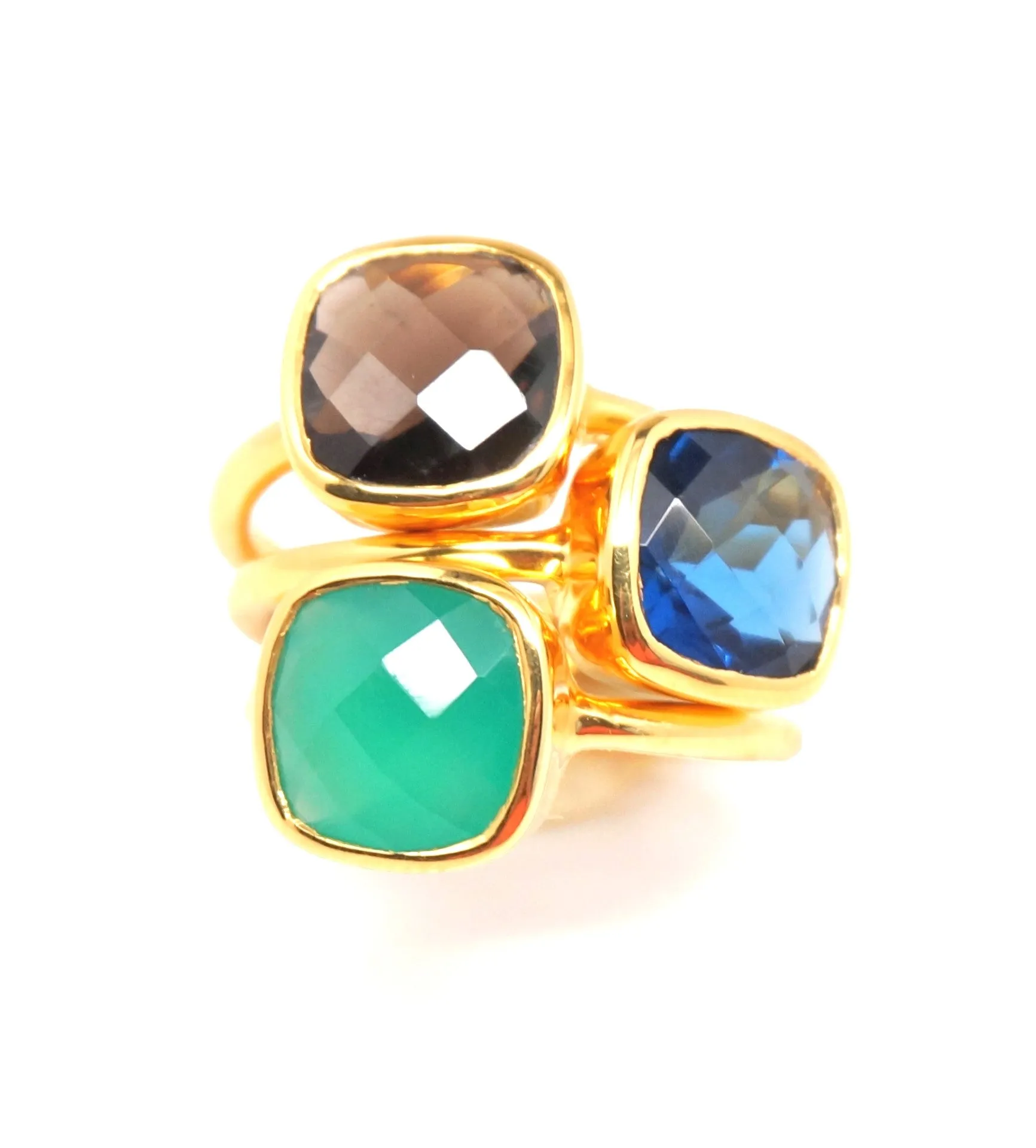 Green Onyx Gold Ring